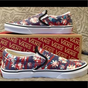 VANS CLASSIC FLORAL SLIP ON